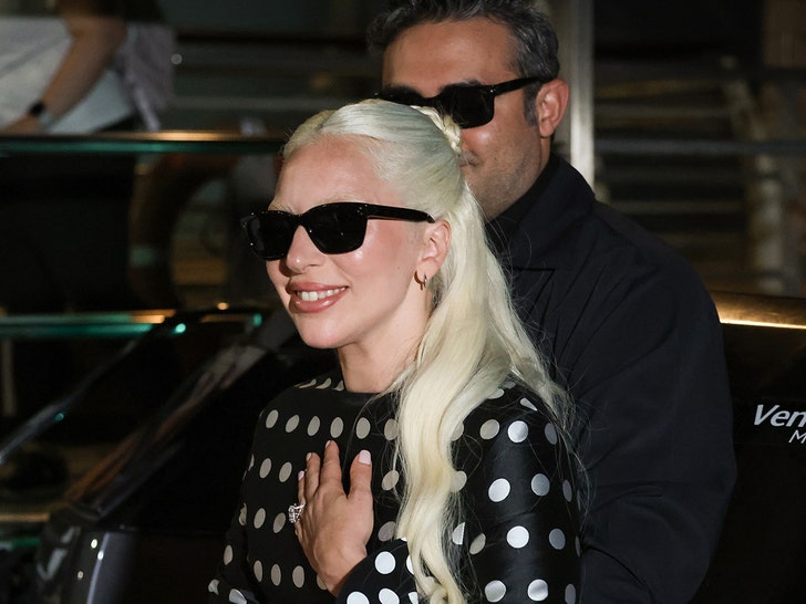 Lady Gaga Flashes Huge Engagement Ring at Venice Film Festival