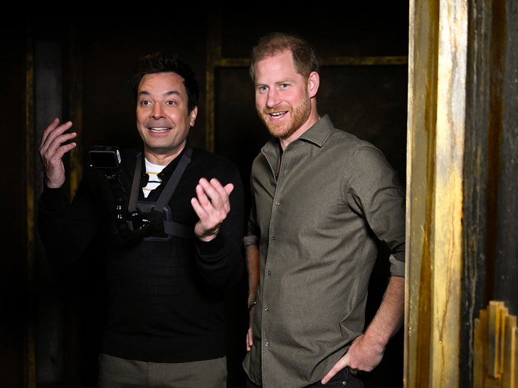 Casa Assombrada de Jimmy Fallon e Príncipe Harry Getty 2