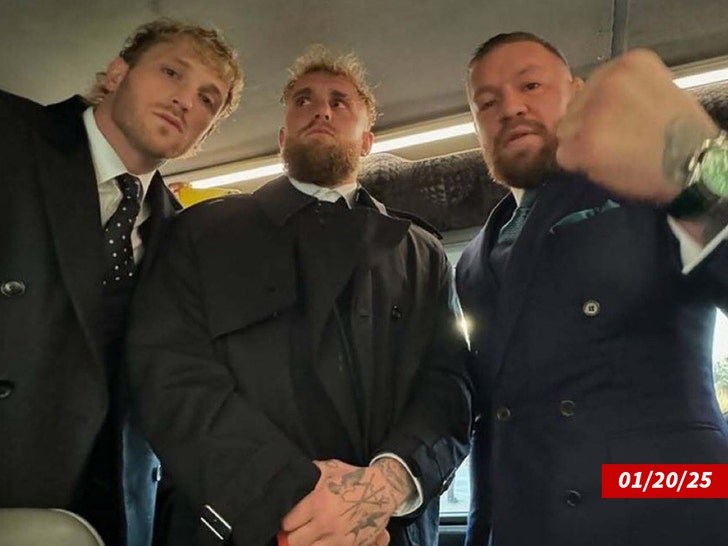 Jake Paul, Logan Paul and Conor Mcgregor