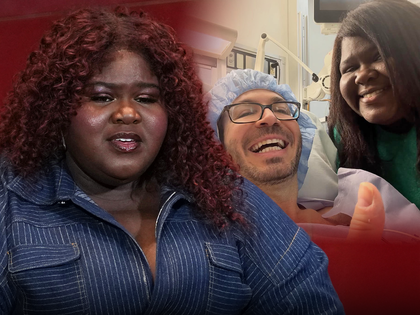 Gabourey Sidibe Brandon Frankel getty insta composite