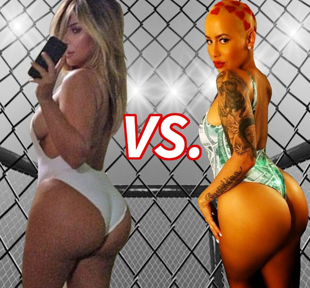 The #selfies of the centurt... Kim Kardashian (34) vs. Amber Rose (31) to get to the bottom of the big question.