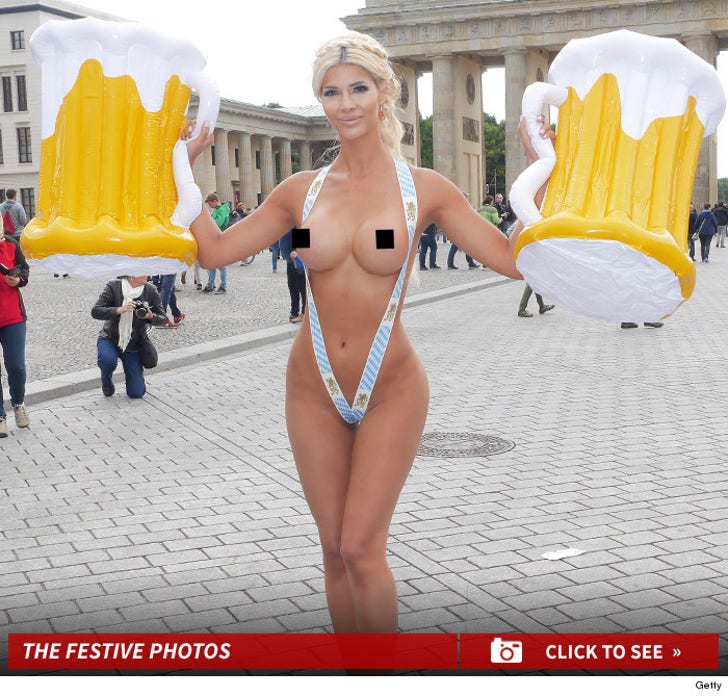 Mysterious Model Gets Naked for Oktoberfest