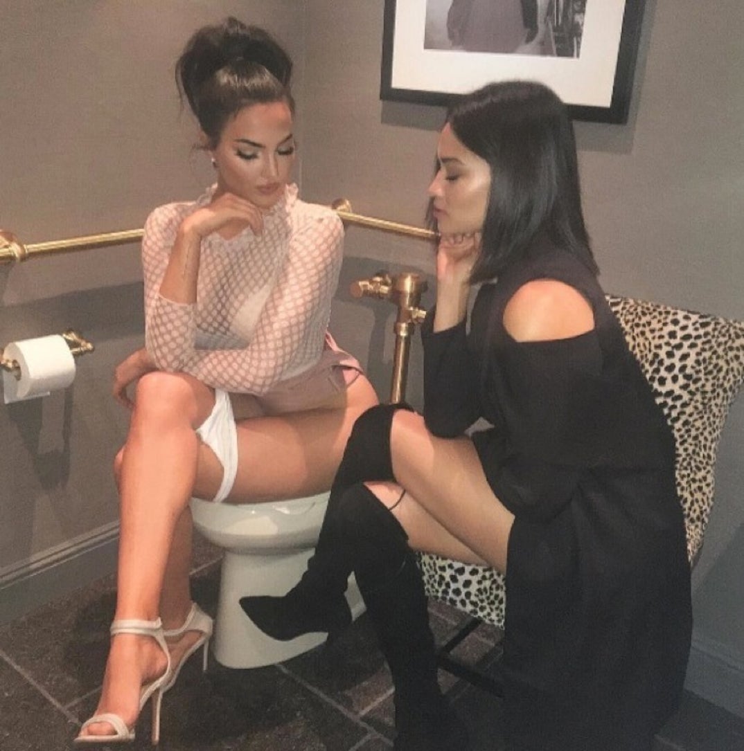 Natalie Halcro and Shanina Shaik