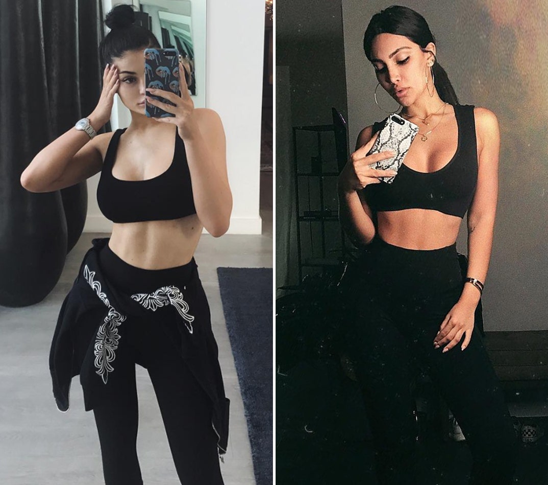 Kylie Jenner (20) vs. Kamilla Osman (22) -- Sexy Sports Bra Edition