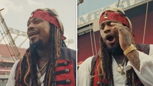 Marshawn Lynch Dresses Up As 'Captain Black Sparrow' In Hilarious 'TNF' Skit