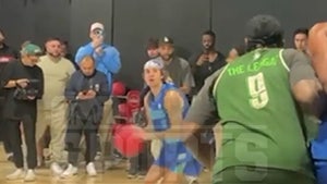 Justin Bieber Shows Off Handles In L.A. Basketball Game