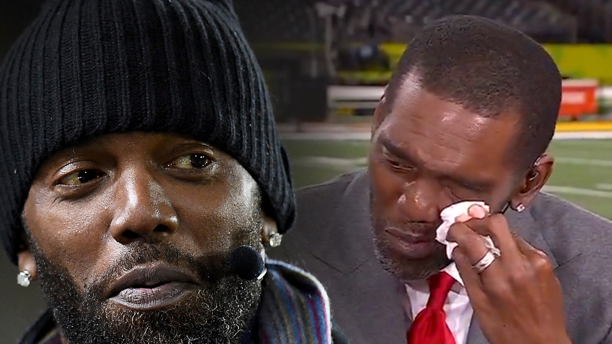 Randy Moss Emotional During Return to ESPN After Cancer Battle