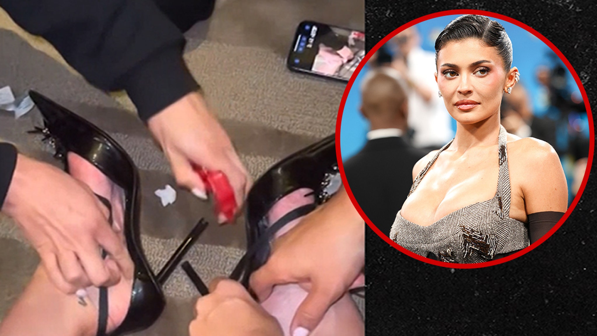 Kylie Jenner's Major Met Gala Fashion Disaster, Feet Glued Into High Heels