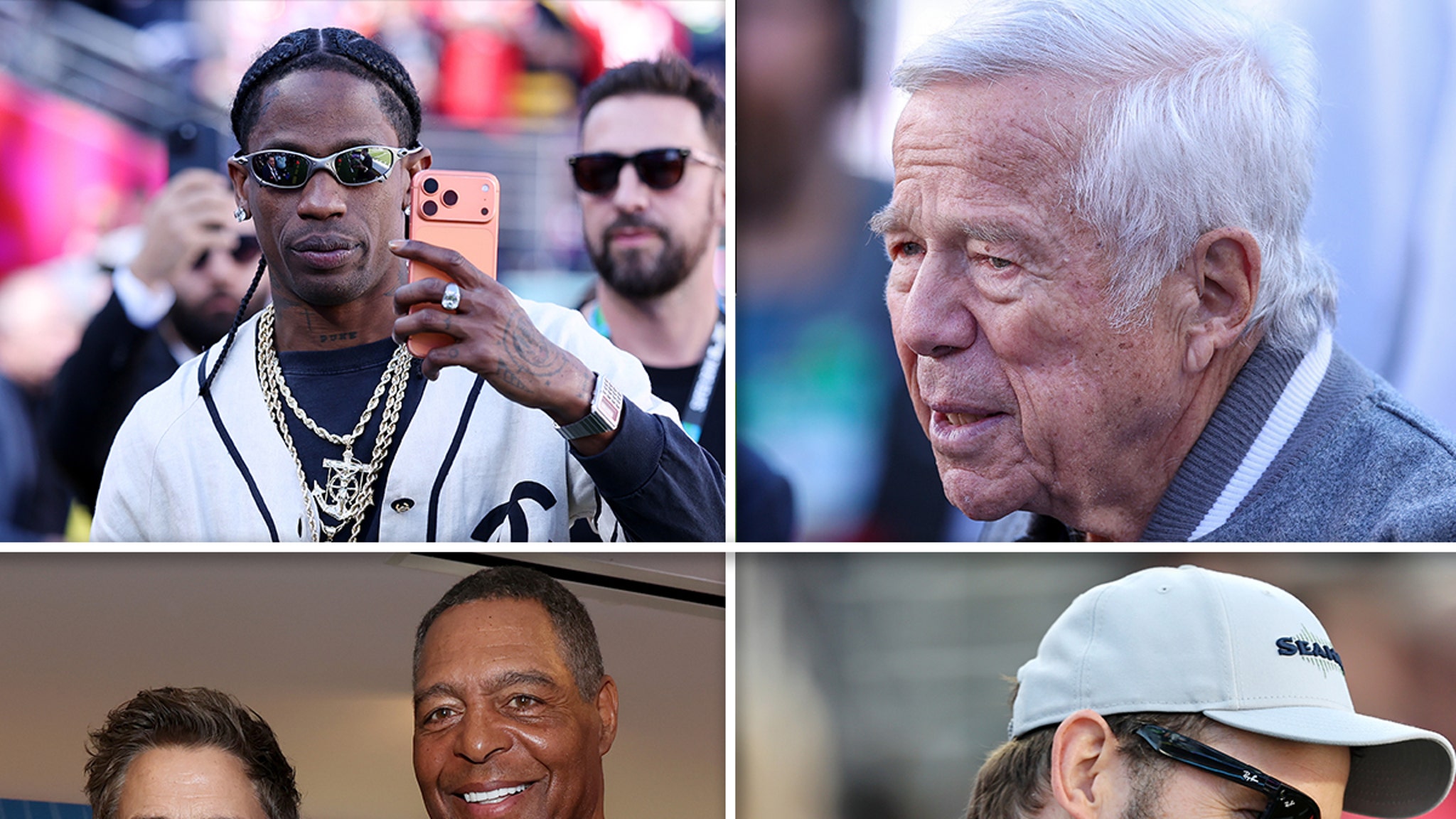 Travis Scott, Billie Joe Armstrong, and More Celebs Pack Out Super Bowl LX