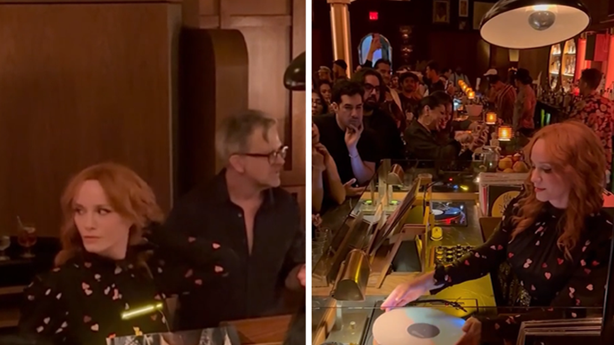 Christina Hendricks draaide een zieke DJ-set, zie de video!