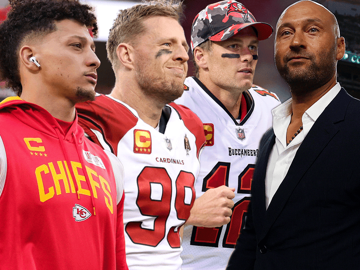 Patrick Mahomes, J.J. Watt, Derek Jeter Praise Tom Brady After Retirement