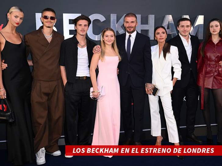 Los Beckham en el estreno de Londres