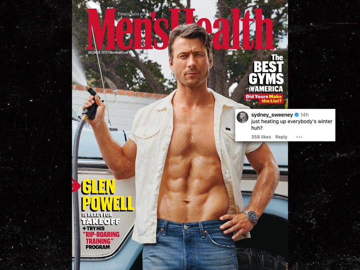 glen powell mens health cover 1