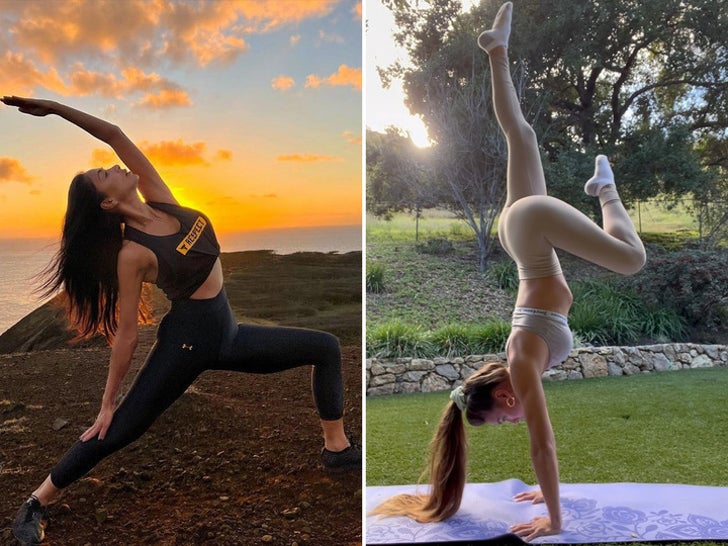 Bendy Babes -- Stars Strike A Yoga Pose!