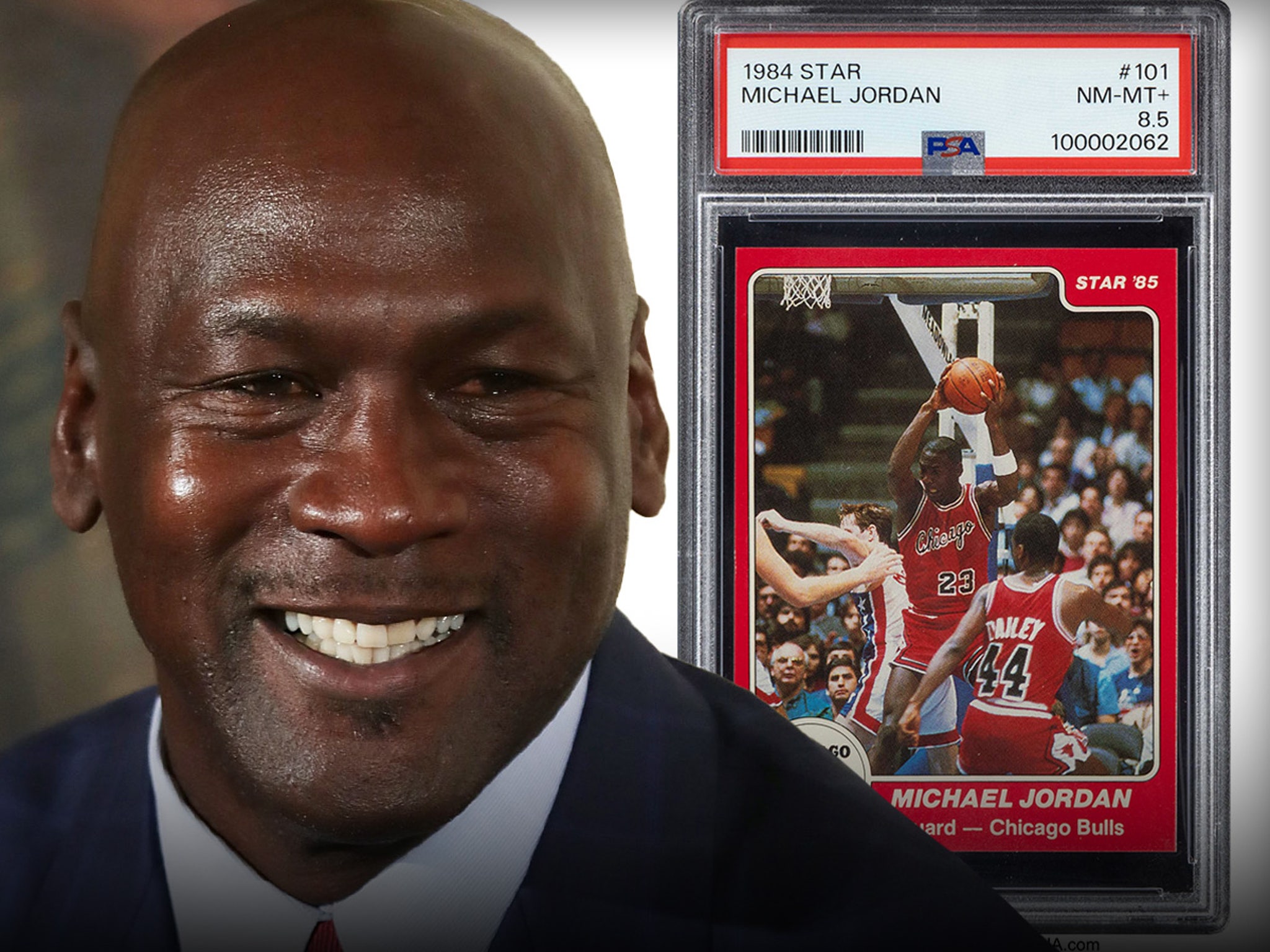 Michael Jordan Rookie Card, Complete W/ Bulls Team Set, Hits