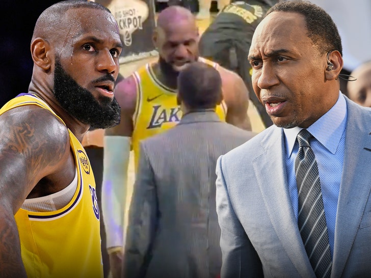 LeBron James dan Stephen A Smith Pre Grame