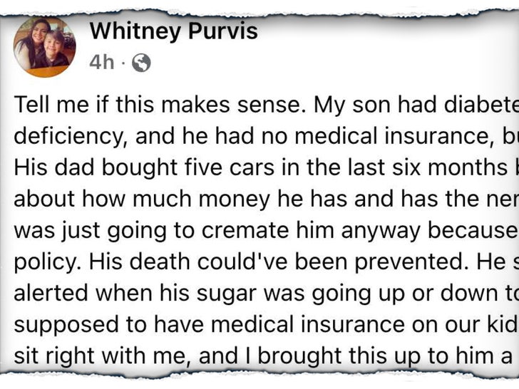 Whitney Purvis Statement Facebook Wants