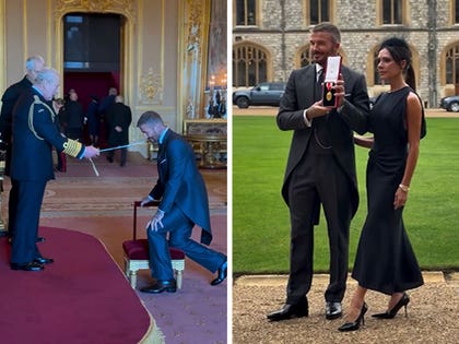 David Beckham knighted by King Charles