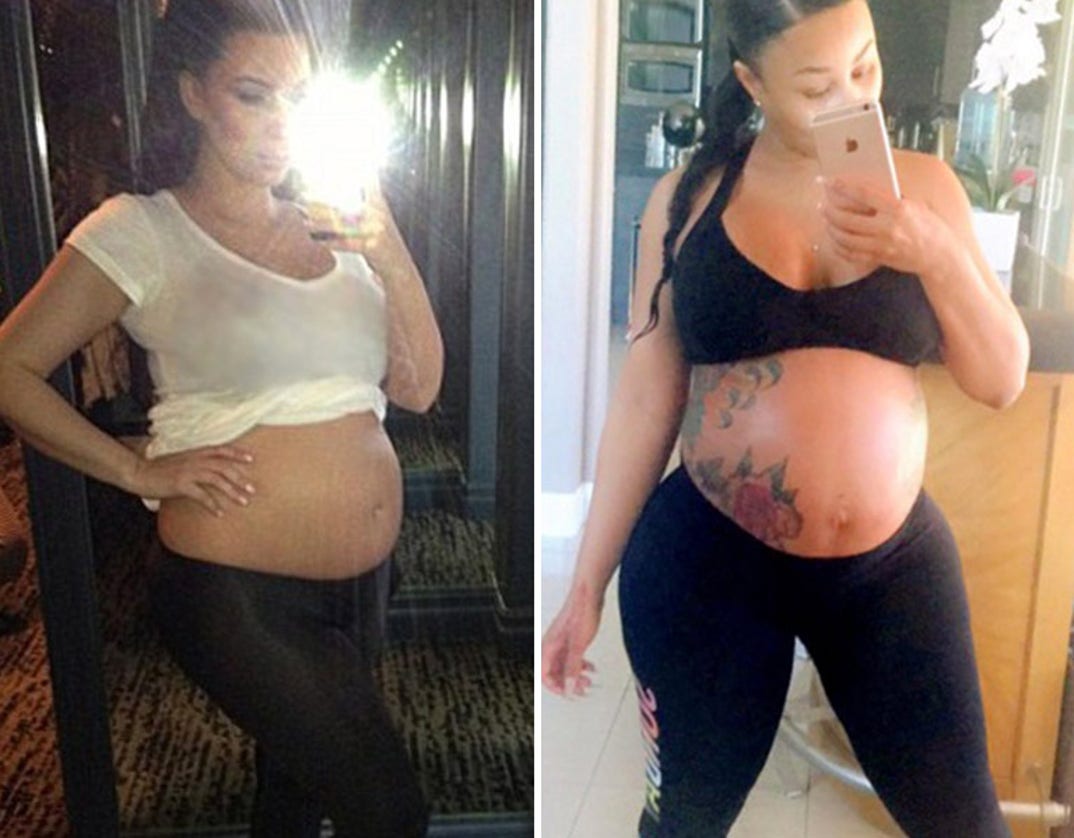 Kim Kardashian (36) vs. Blac Chyna (28) Hottest laboring lady?