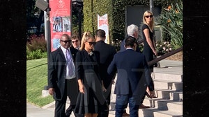 Paris Hilton Attends Funeral Service for Grandfather Barron
