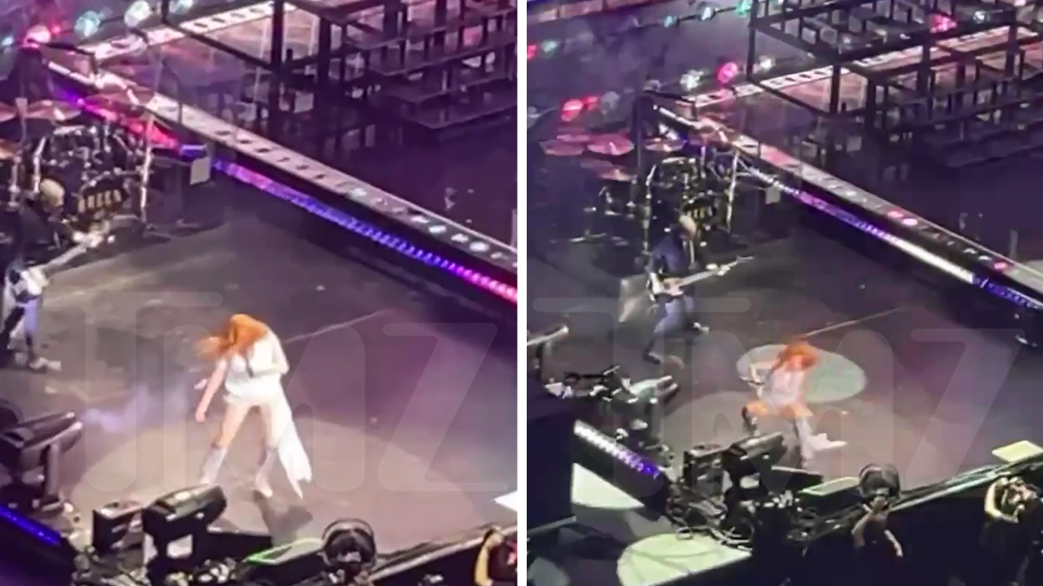 Shania Twain Falls Onstage During Performance in Chicago