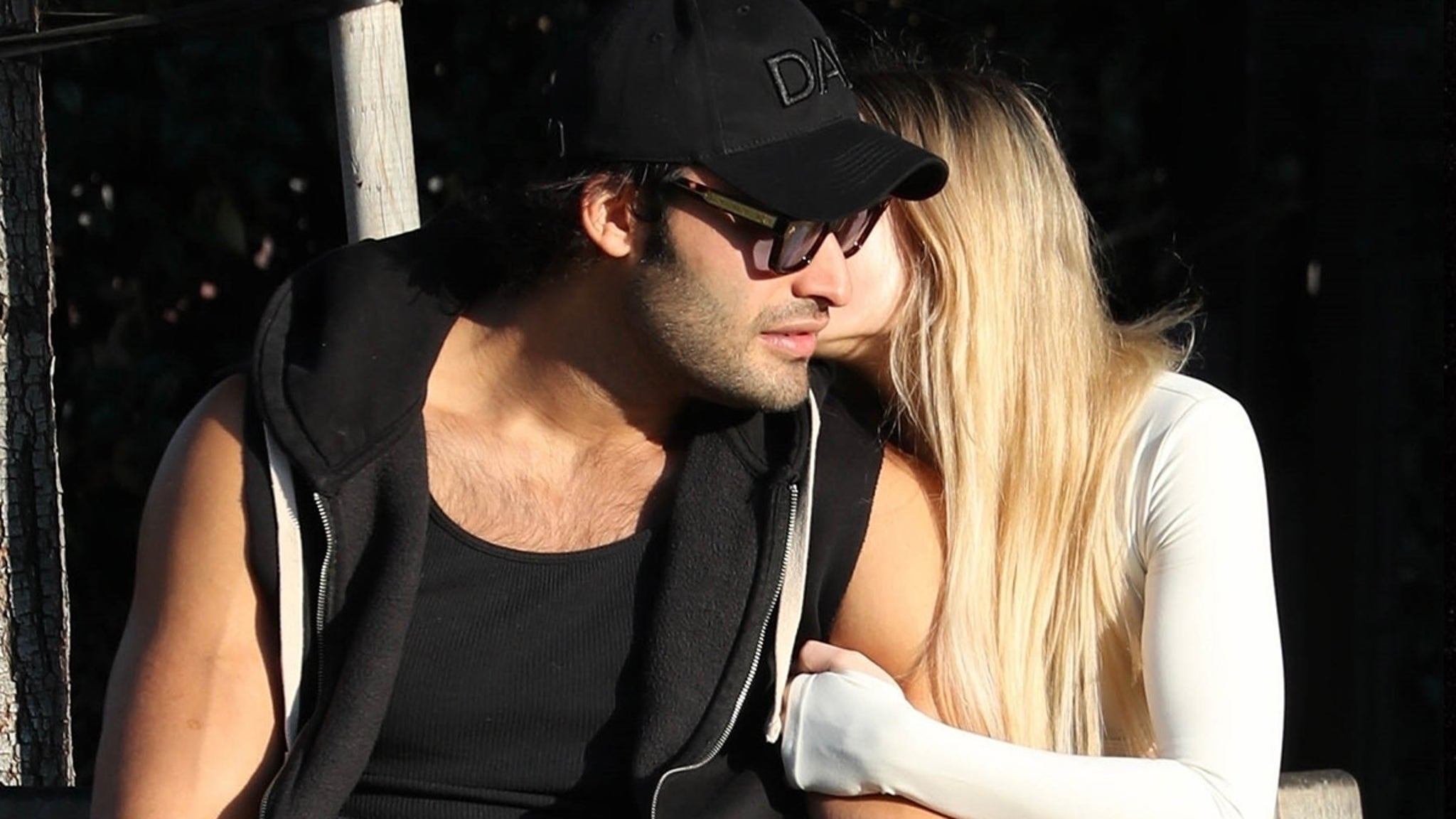 Sam Asghari and GF Brooke Irvine Pack on PDA During Lunch Date