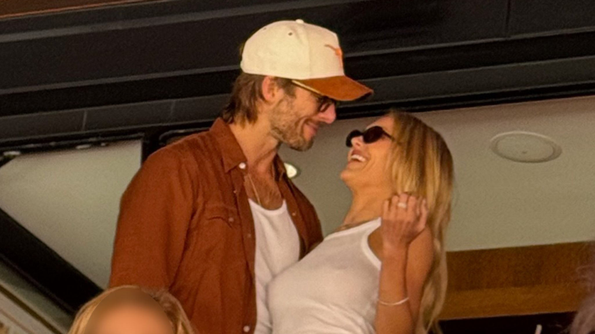 Glen Powell & Michelle Randolph All Smiles During Rare&hellip;