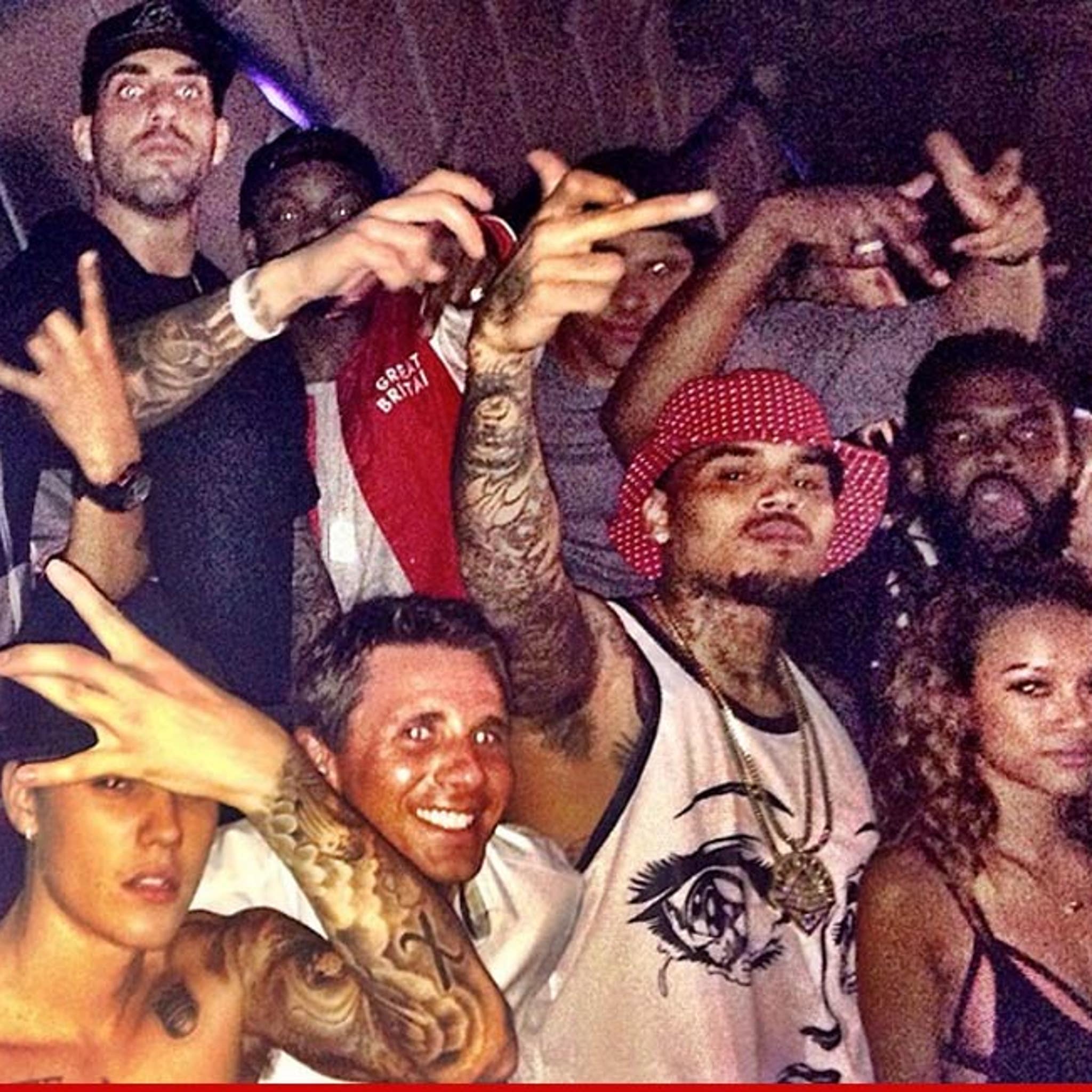 Justin Bieber Chris Brown Probation Turn Up In The Club