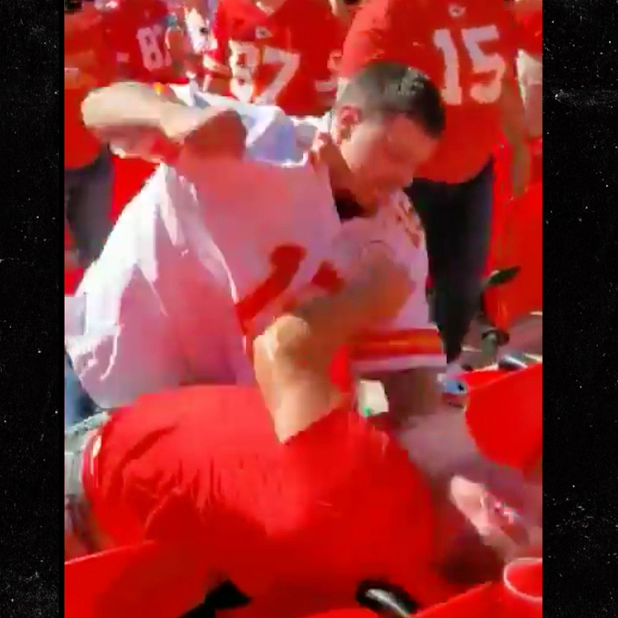 Broncos Fan Sucker Punches Another Fan In The Stands! 