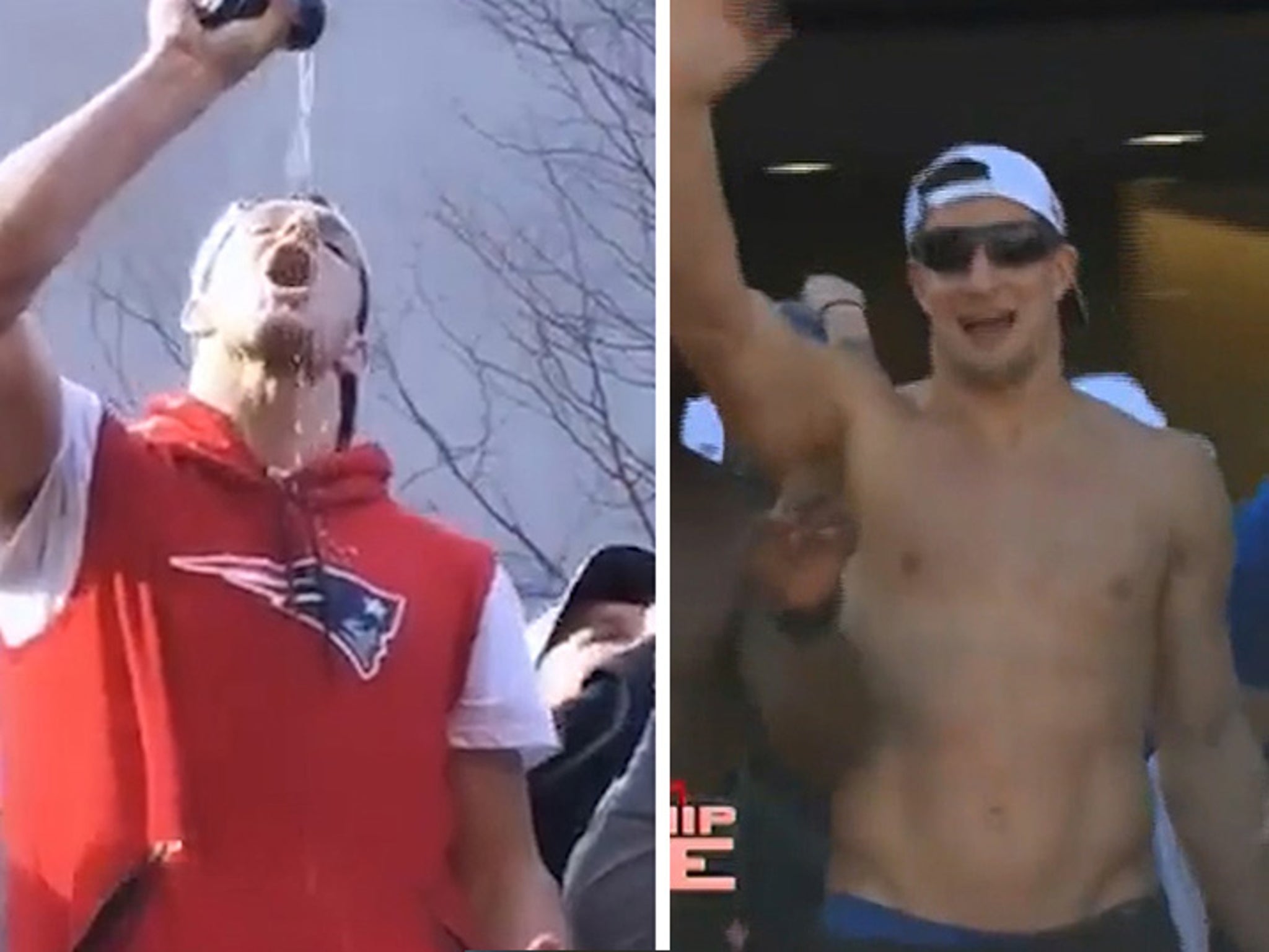 Rob Gronkowski kept the post-parade celebration going at a Fort Point  restaurant - The Boston Globe