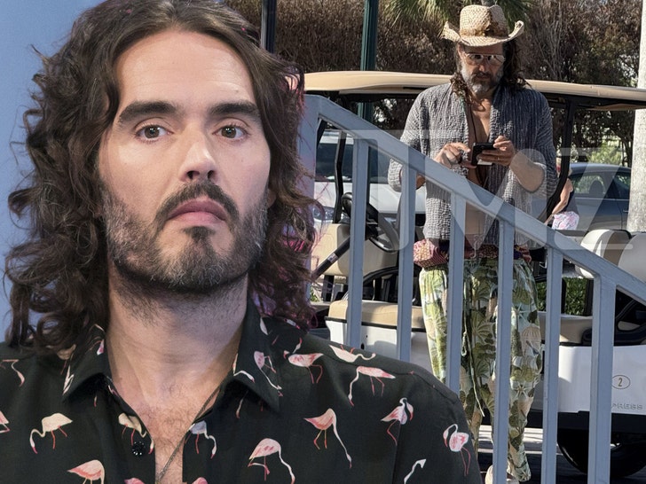 Russell brand walking in florida TMZ shutter