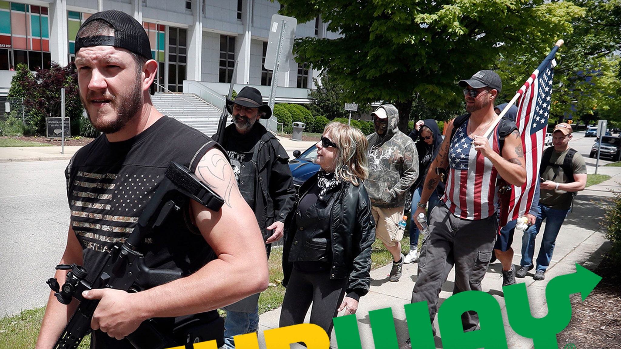 Armed Protesters Order Food at Subway, AT-4 Rocket Launcher Included