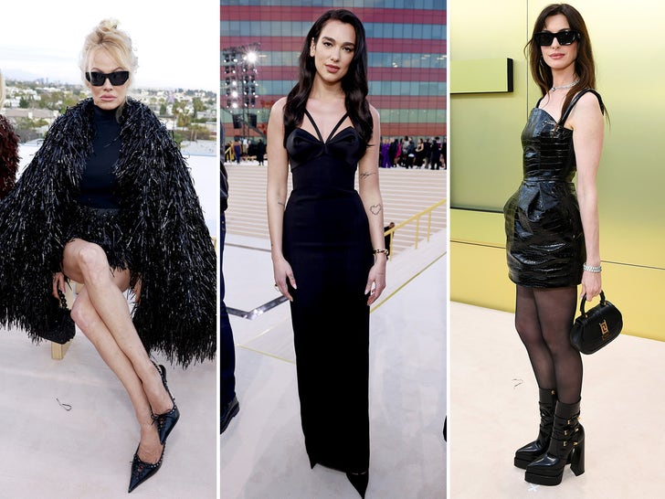 Stars At The Versace FW23 Show In L.A.