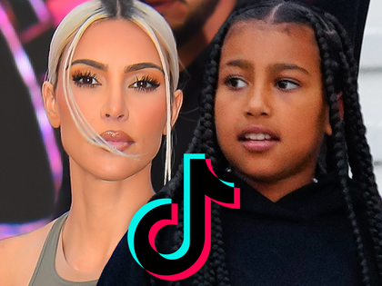 kim kardashian and north tiktok