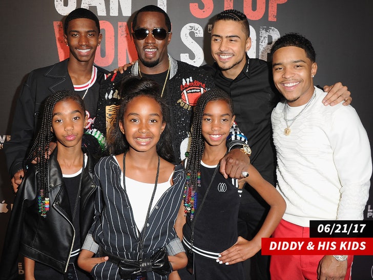 Artistes diddy and his children sub