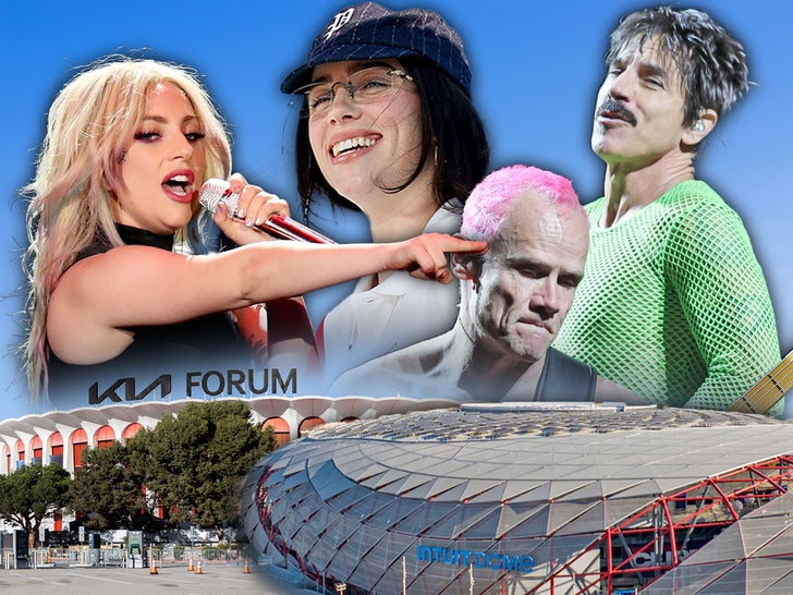 inuit dome kia forum billie eilish lady gaga chili peppers m ain getty