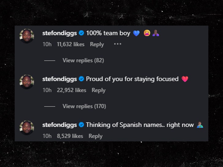 Stefon Diggs comenta sobre Cardi B Post Insta 1