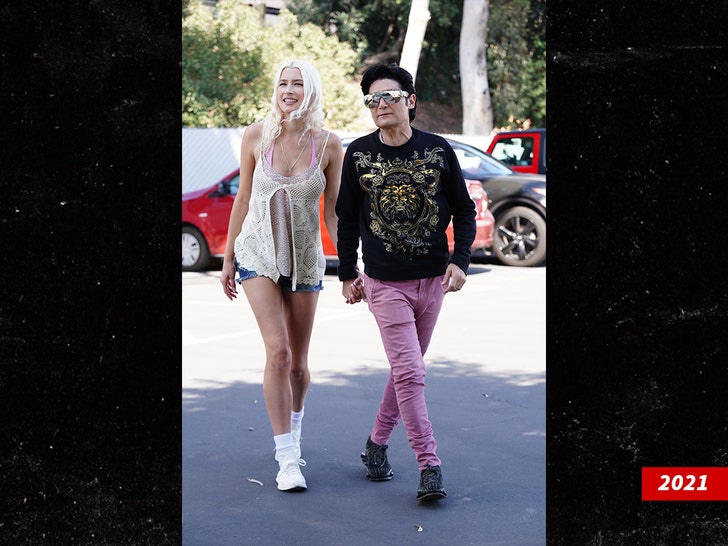 Corey Feldman en Courtney Anne Mitchell Getty3