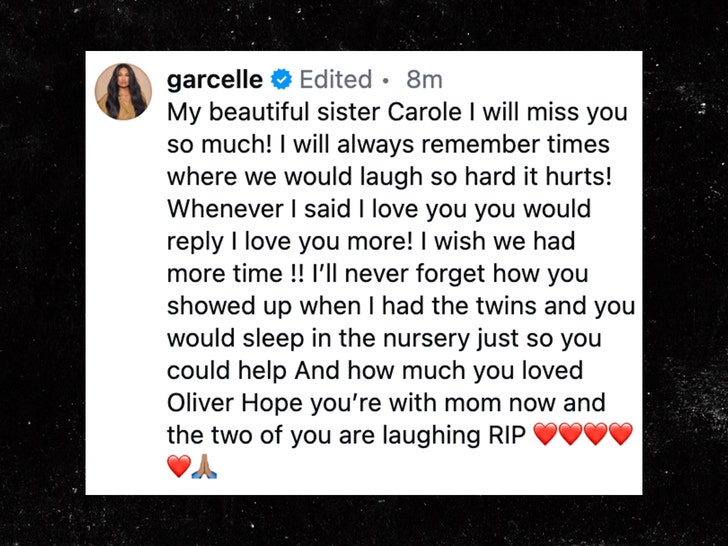 Garcelle Beauvais and sister carole insta 3