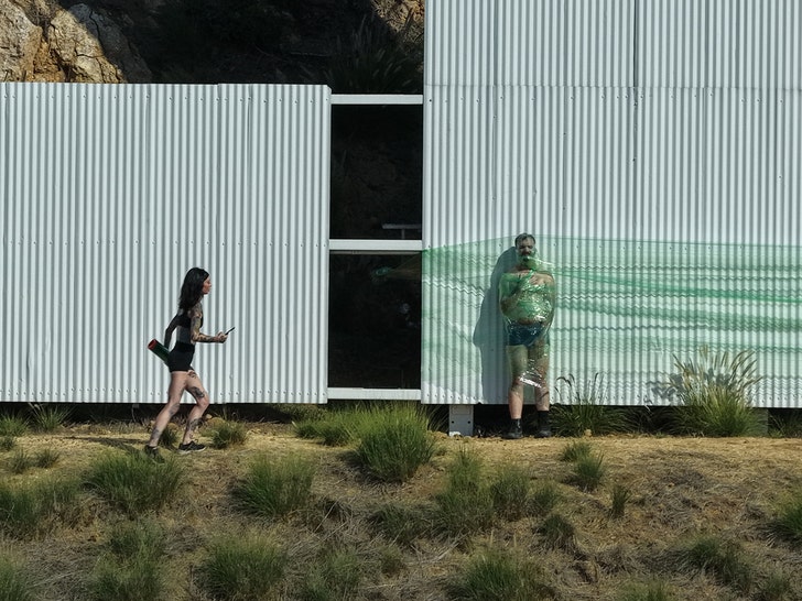 Artist Mummifies Man To Hollywood Sign
