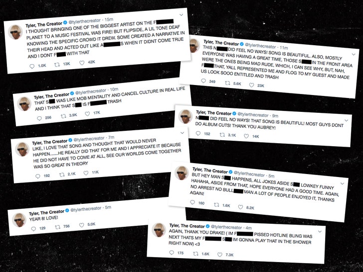 Tyler The Creator Blasts Entitled Fans For Booing Drake Off