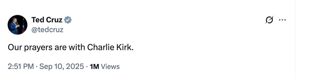 Politicians React To Charlie Kirk Shooting  0