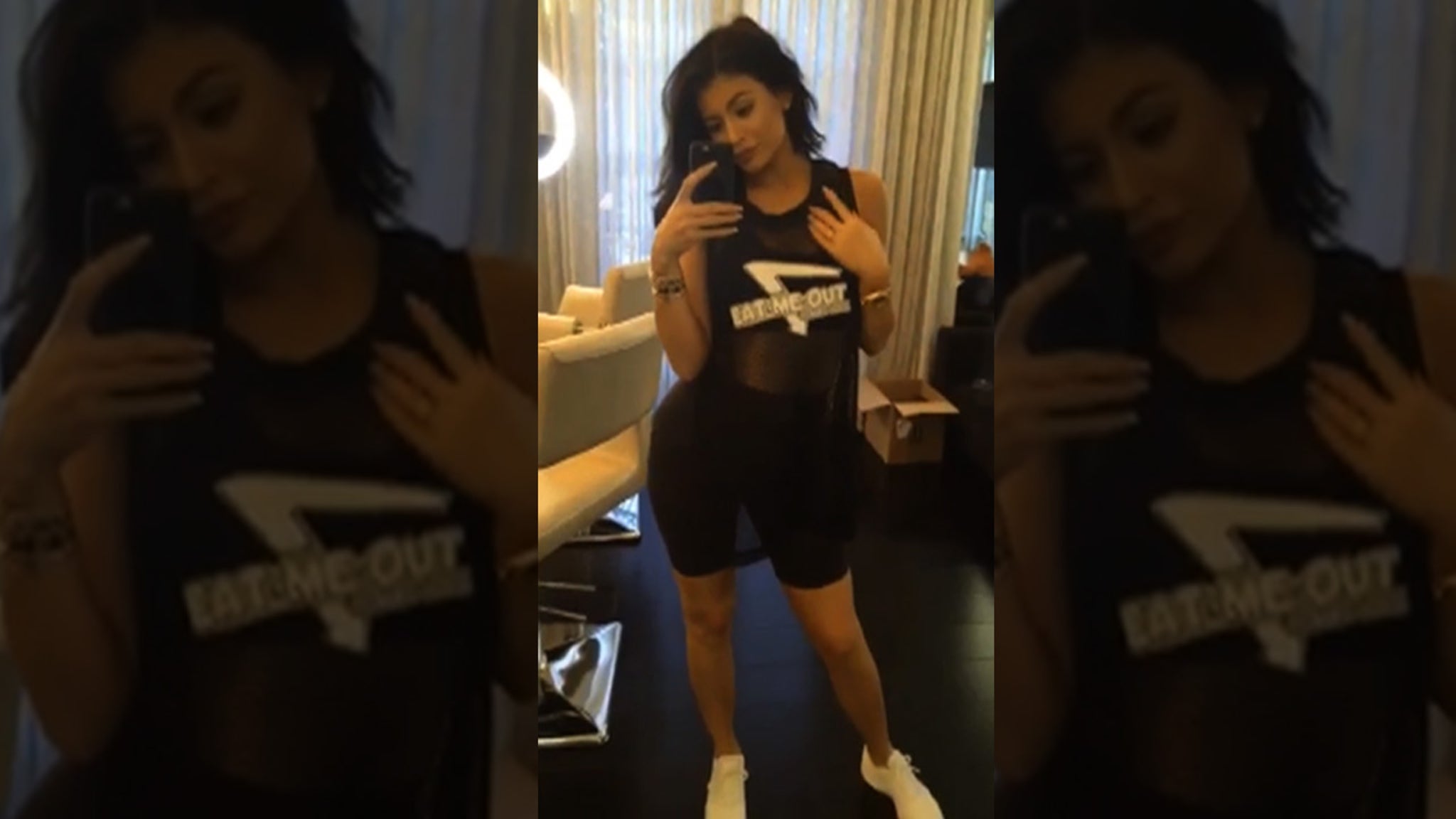 Kylie Jenner Mischievous Messaging Eat Me Out VIDEO