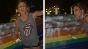 Homophobic, Bigoted 'Karen' Spray Paints Over Teens' Rainbow on Bridge