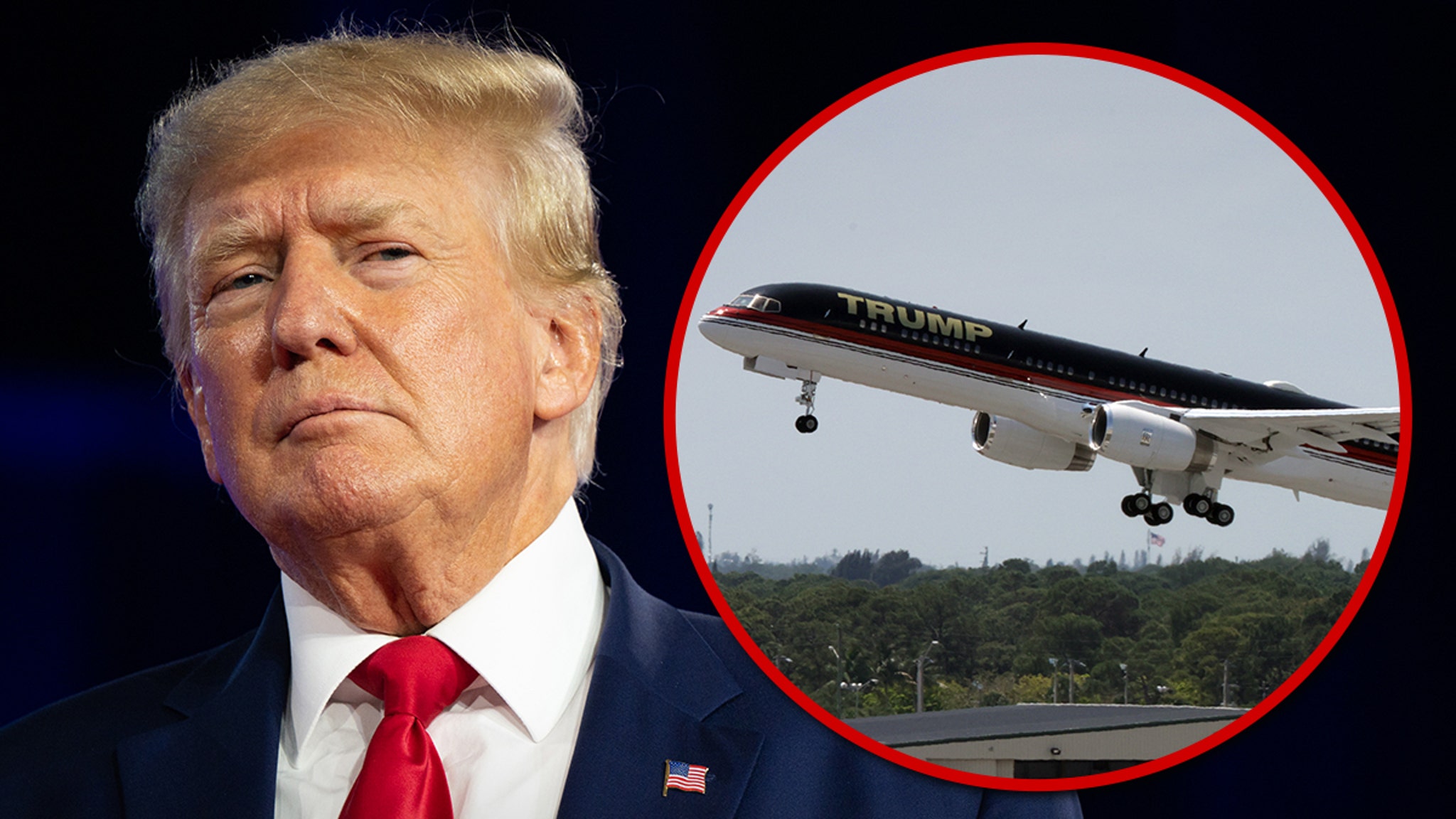 Donald Trump's Famous Jet Clips Parked Aircraft at Florida Airport