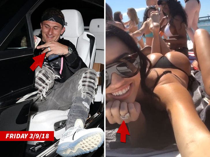 Johnny Manziel's New Wife Bre Tiesi Shows Off Wedding Ring