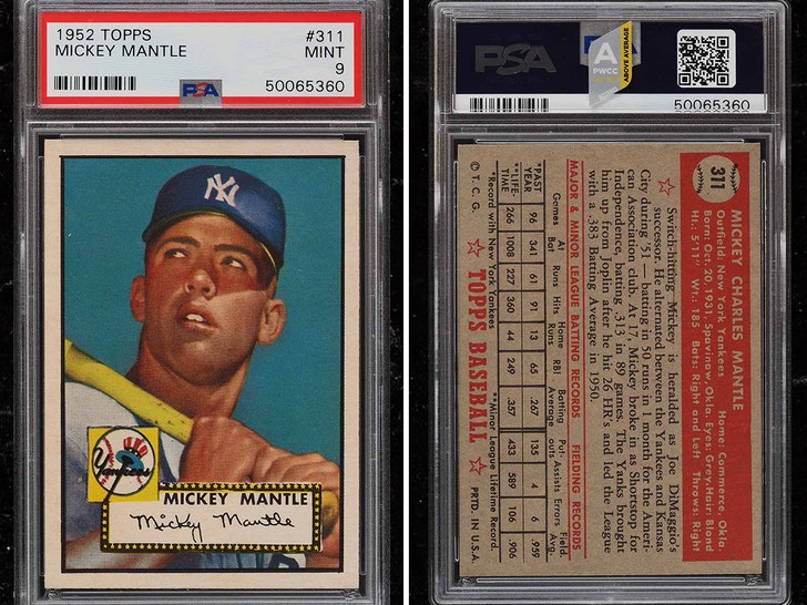 Mickey Mantle Baseball Card Sold for $12.6 Million, Breaking