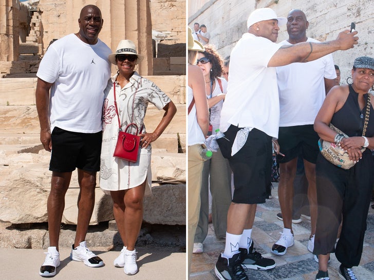 Magic Johnson and Cookie's Greece Vacation