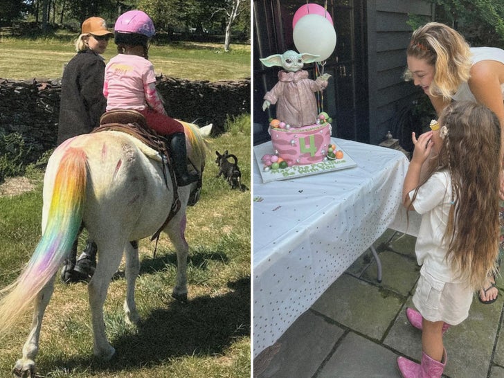 Gigi Hadid comemora o 4º aniversário da filha Khai