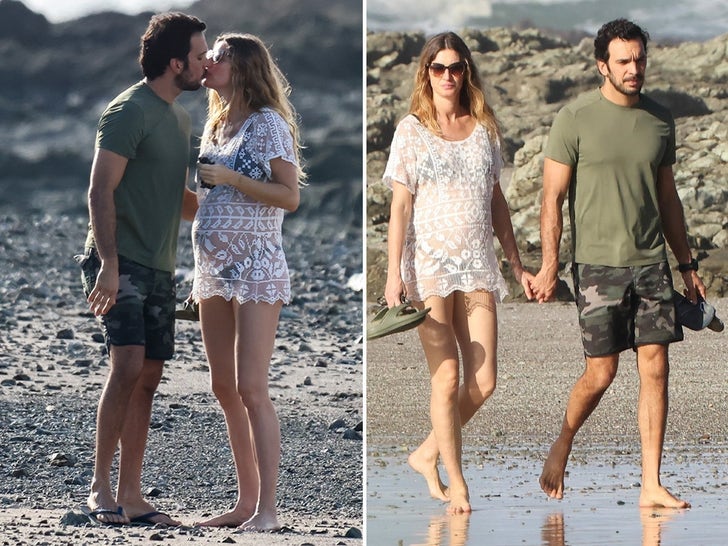 Gisele Bundchen Kissing Joaquim Valente On A Beach In Costa Rica